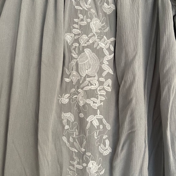 Tobi Blue-Grey Off the Shoulder Dress - L - Picture 3 of 9